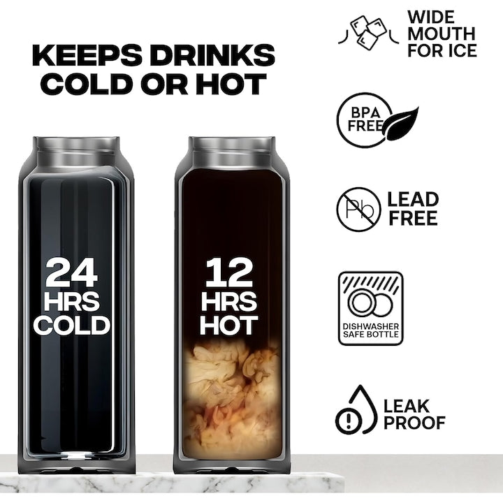 MagSip Water Bottle + Free Magnetic Booster Ring For iPads & Android