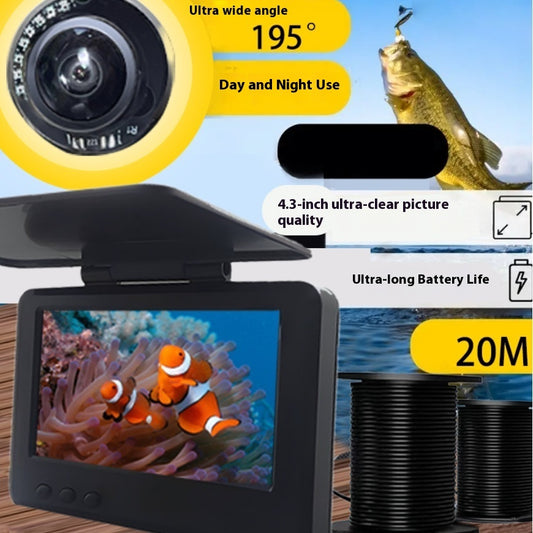 Visual Single-sided Sunshade Underwater Fishing Camera
